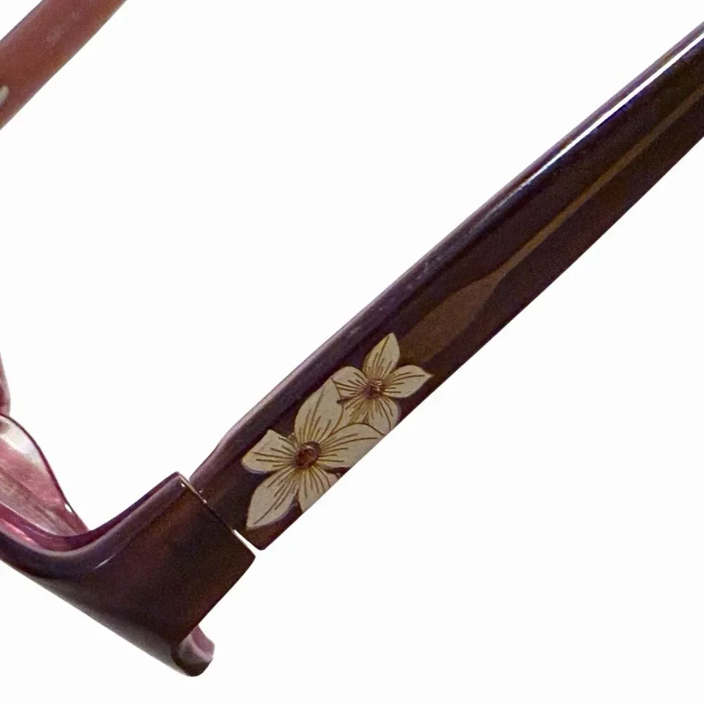 Karen Kane Eucalyptus Eyeglasses Frame Women's Brown Full Rim 53-16-135